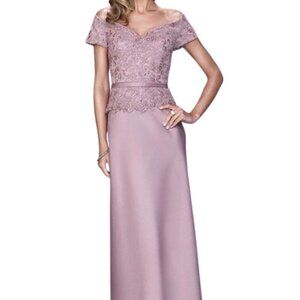 NWT La Femme 21726SC Beaded Mother of the Bride Dress Pink size 10